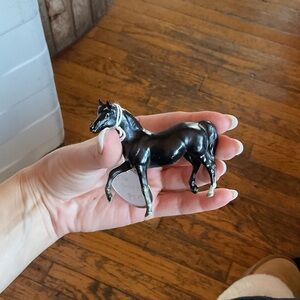 Elegant Black Horse Figurine